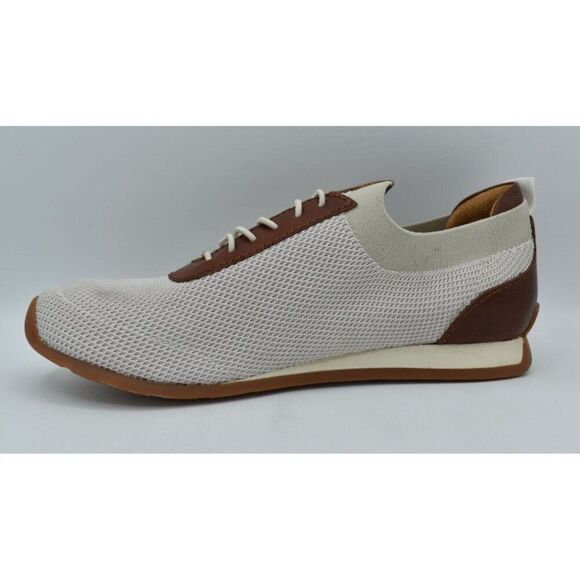 Born Mens Size 8.5 Barrett Leather Fabric Knit Slip On Casual Sneakers Shoes main image 6